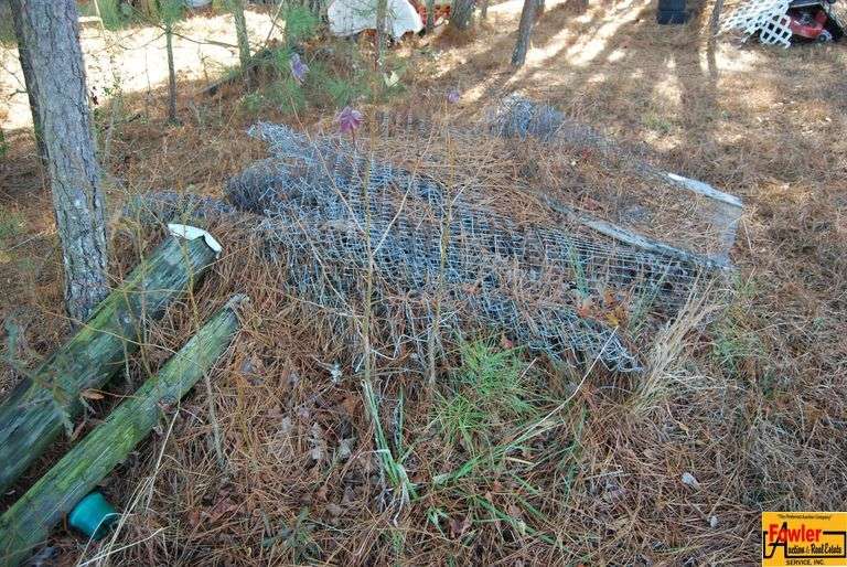 Rolls of Chain Link Fencing & Wooden Post image