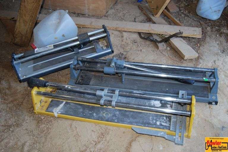 Lot of Three Tile Cutters image