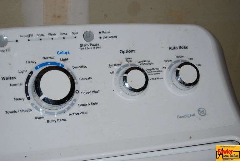 GE White Top Load Washing Machine image