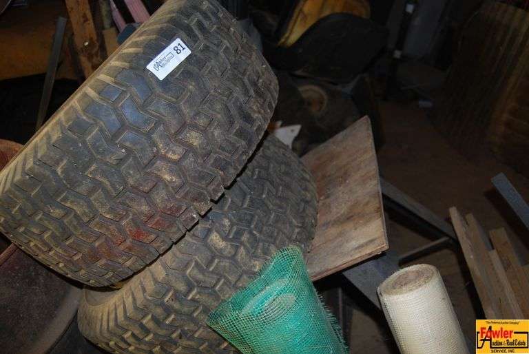 Lawn Mower Tires & Other Assorted Items image