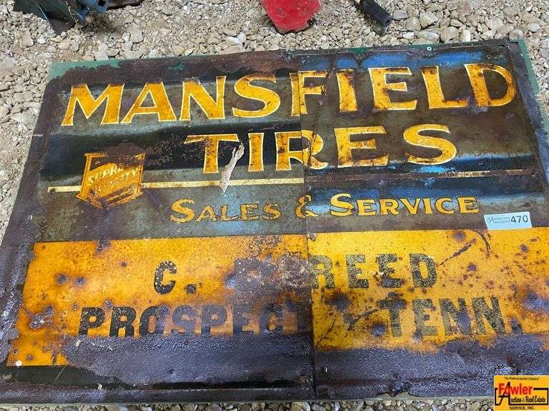 Mansfield Tires & Pepsi Advertising Signs
