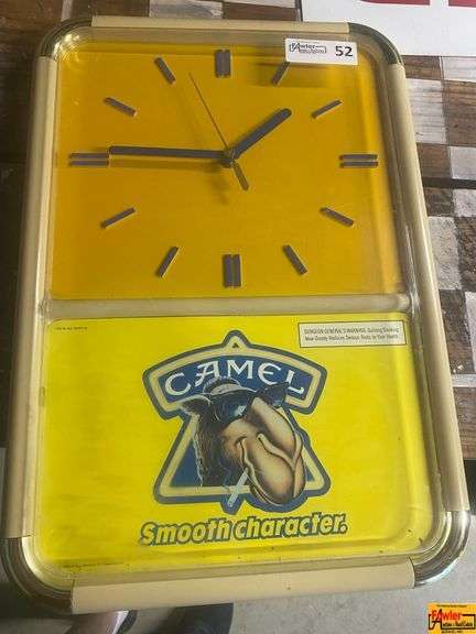 Camel Cigarettes Advertising Wall Clock