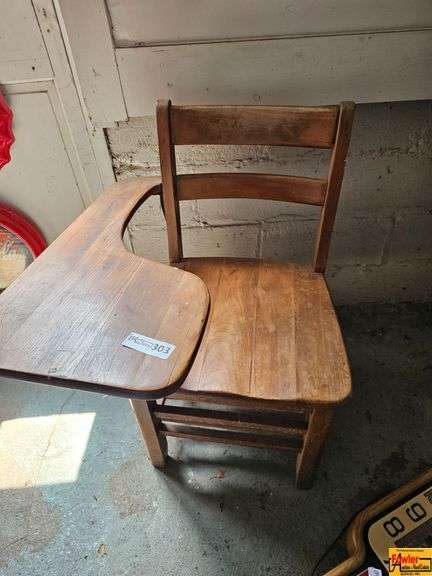 Wooden School Desk Chair