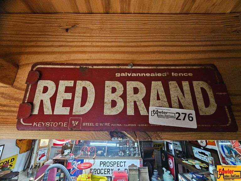 Case Model "L" Tractor Sign & Red Brand Fence Sign