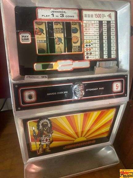 Jennings Game Machine with Native American Design