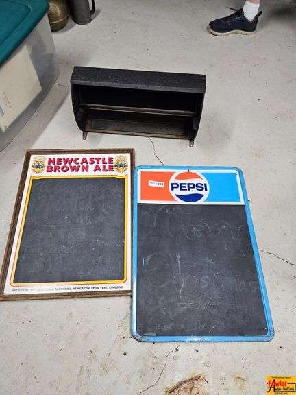 Newcastle Brown Ale and Pepsi Chalkboard Advertising Signs