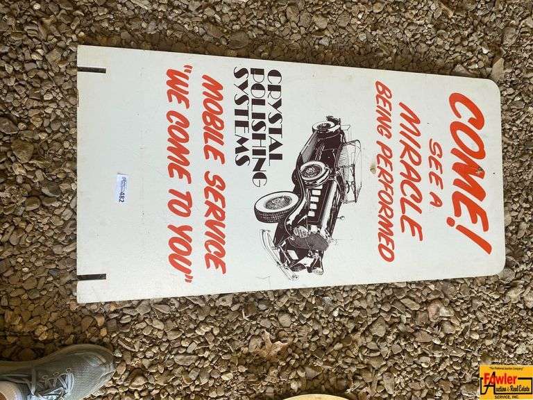 Crystal Polishing Systems Mobile Service Advertising Sign