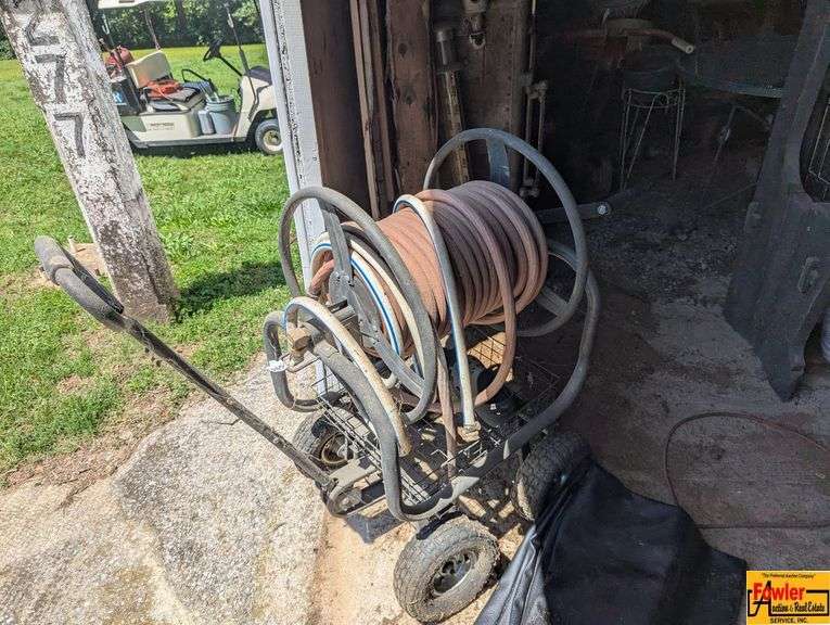Hose Reel Cart with Hose