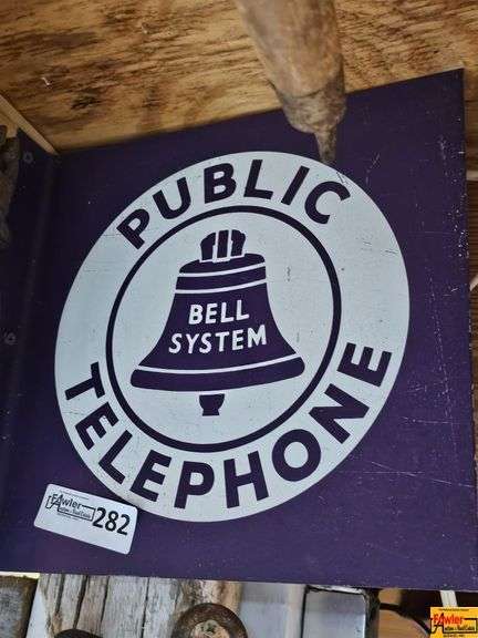 Bell System Public Telephone Sign