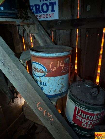 Vintage Oil Cans - Richfield, Esso, Durable