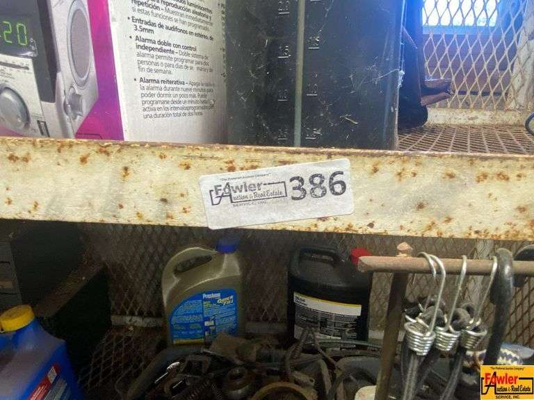 Rolling Shop Cart with Tools and Supplies
