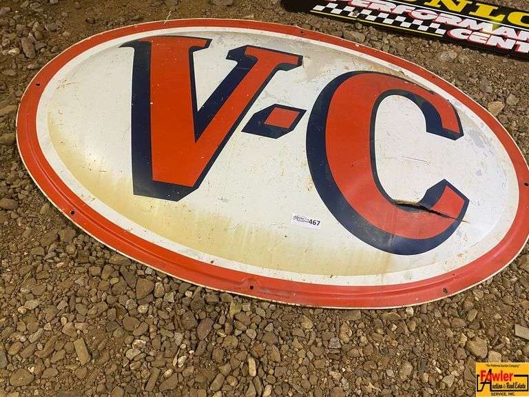 V-C Advertising Metal Sign
