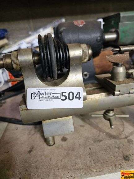 Bench Grinder, Metal Lathe, and Tools