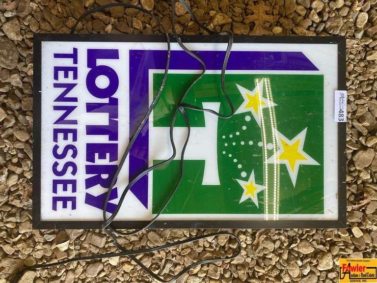 Tennessee Lottery Light Up Sign
