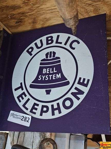Bell System Public Telephone Sign