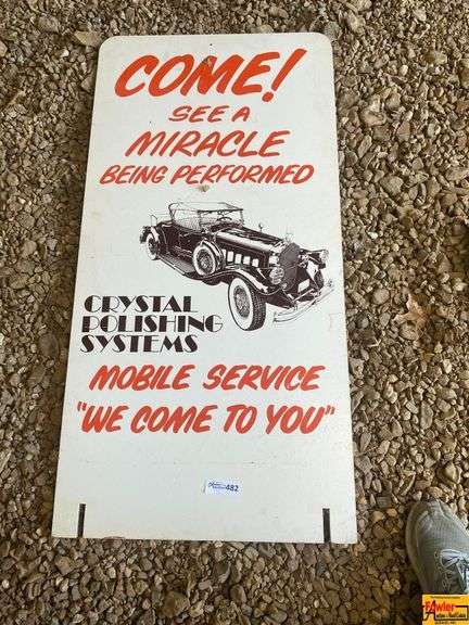 Crystal Polishing Systems Mobile Service Advertising Sign