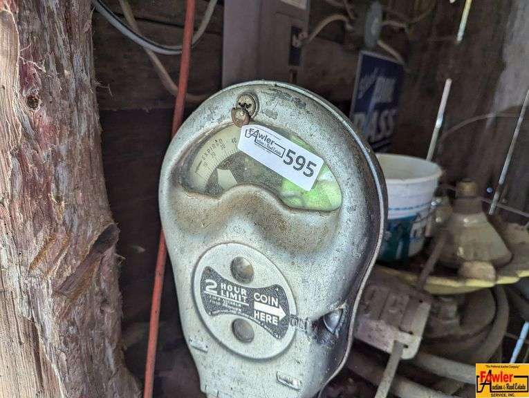 Old Smoker Cabinet with Parking Meter
