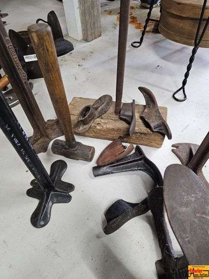 Collection of Shoemaking Tools and Shoe Forms
