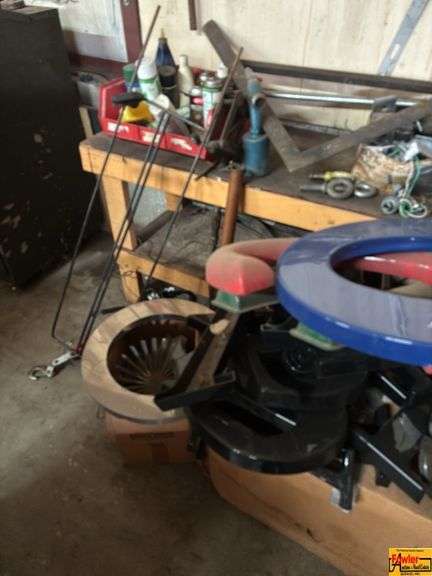 Table & Contents:  sign letters, hardware, small fan, metal box, angle & more image