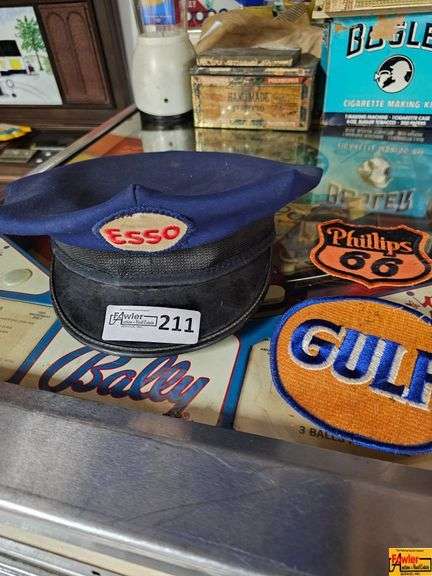 Esso Hat with Gulf and Phillips 66 Patches