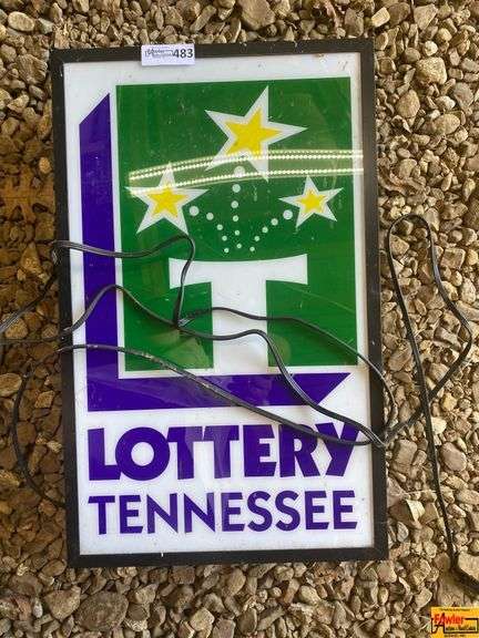 Tennessee Lottery Light Up Sign