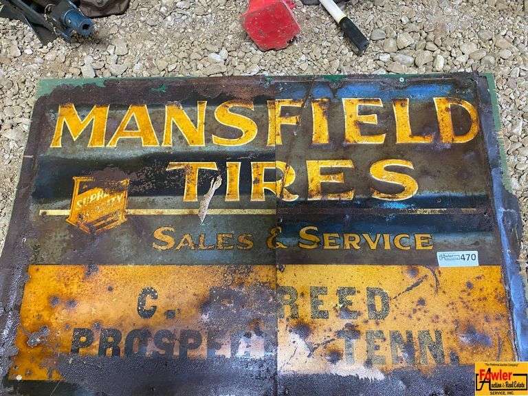 Mansfield Tires & Pepsi Advertising Signs
