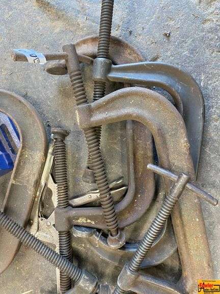 Assorted Clamps - C Clamps and Vise Grip