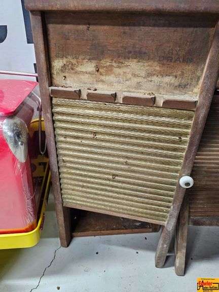 Pair of Vintage Washboard Laundry Items