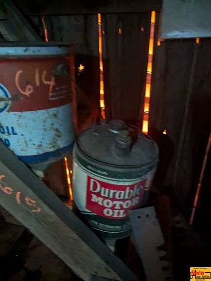 Vintage Oil Cans - Richfield, Esso, Durable