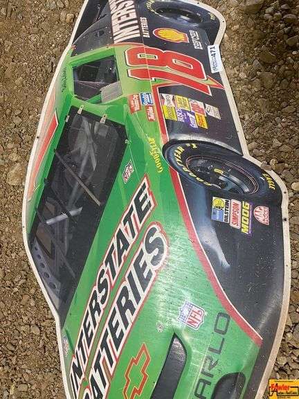 NASCAR Metal Sign Lot - Interstate Batteries #18 and DuPont #24