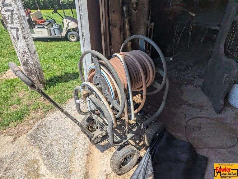 Hose Reel Cart with Hose