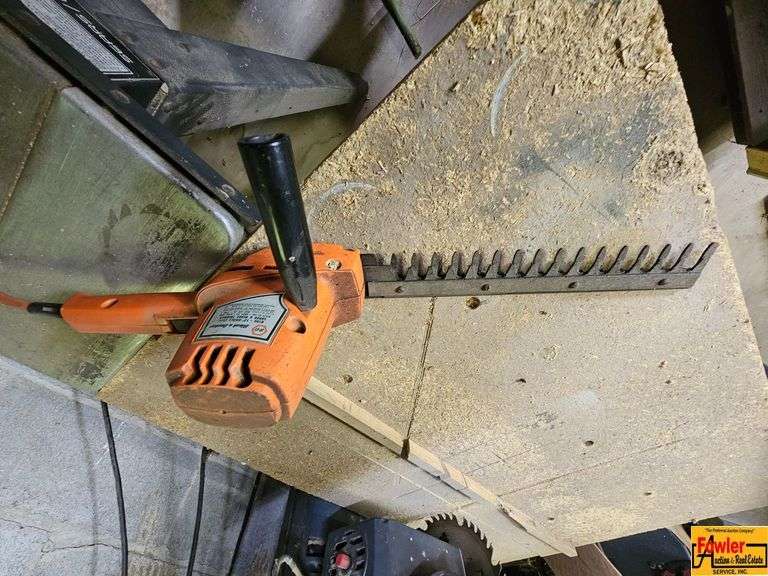 Black & Decker Electric Yard Tools: Hedge Trimmer, Blower, and Edger