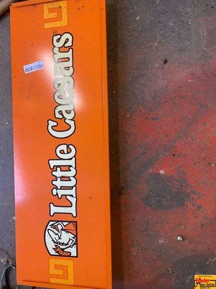 Little Caesars Pizza Metal Advertising Sign