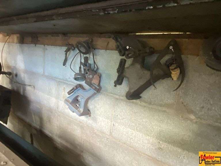 Large Metal Industrial Shelving Unit with Tools and Accessories