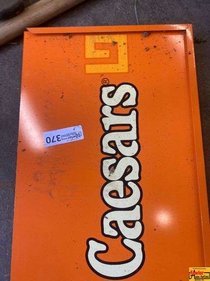 Little Caesars Pizza Metal Advertising Sign