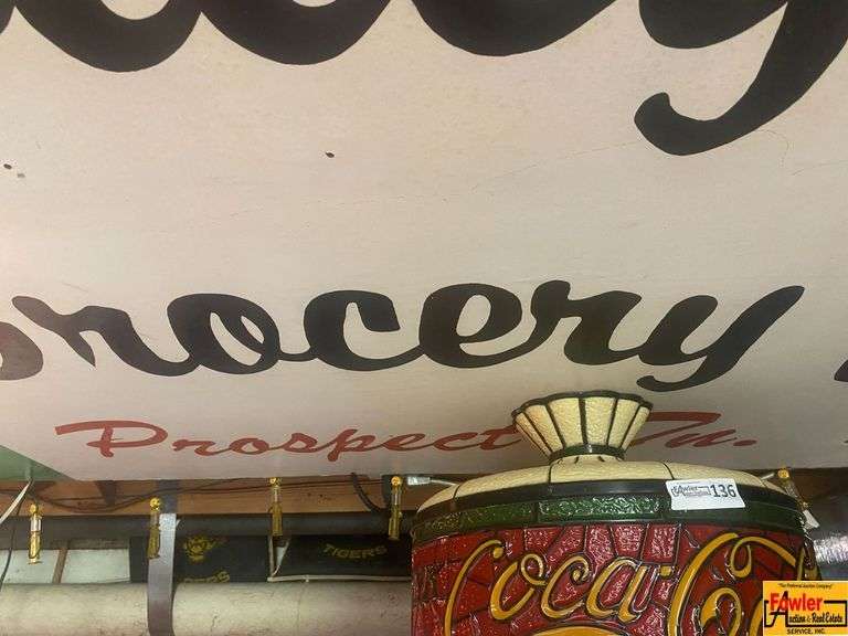 Coca-Cola Light Fixture & Sundrop sign