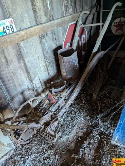 Hand Plow and Can