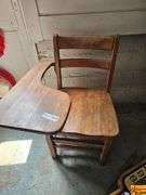 Wooden School Desk Chair