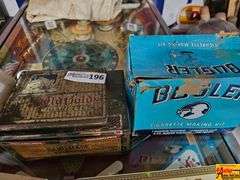 Advertising Lot: Bugler Cigarette Kit, Doral Dispenser, Winston Sign, and Cigar Boxes