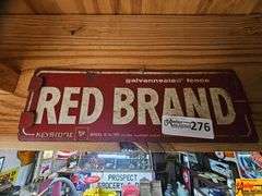 Case Model "L" Tractor Sign & Red Brand Fence Sign