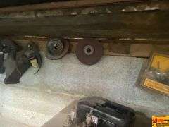 Large Metal Industrial Shelving Unit with Tools and Accessories
