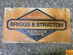 Briggs & Stratton Service Parts Metal Sign