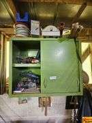 Metal Shop Cabinet with Various Tools