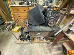 Engine on Cart with Additional Parts