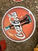 Coca-Cola Round Metal Sign