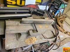 Workbench with Table Saw and Tools