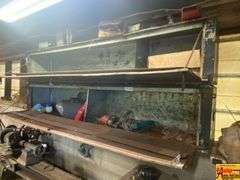 Large Metal Industrial Shelving Unit with Tools and Accessories