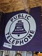 Bell System Public Telephone Sign