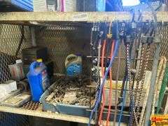 Rolling Shop Cart with Tools and Supplies