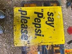 Mansfield Tires & Pepsi Advertising Signs
